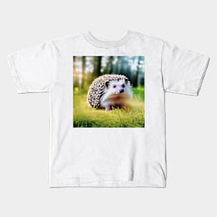 hedgehog in the forest Kids T-Shirt